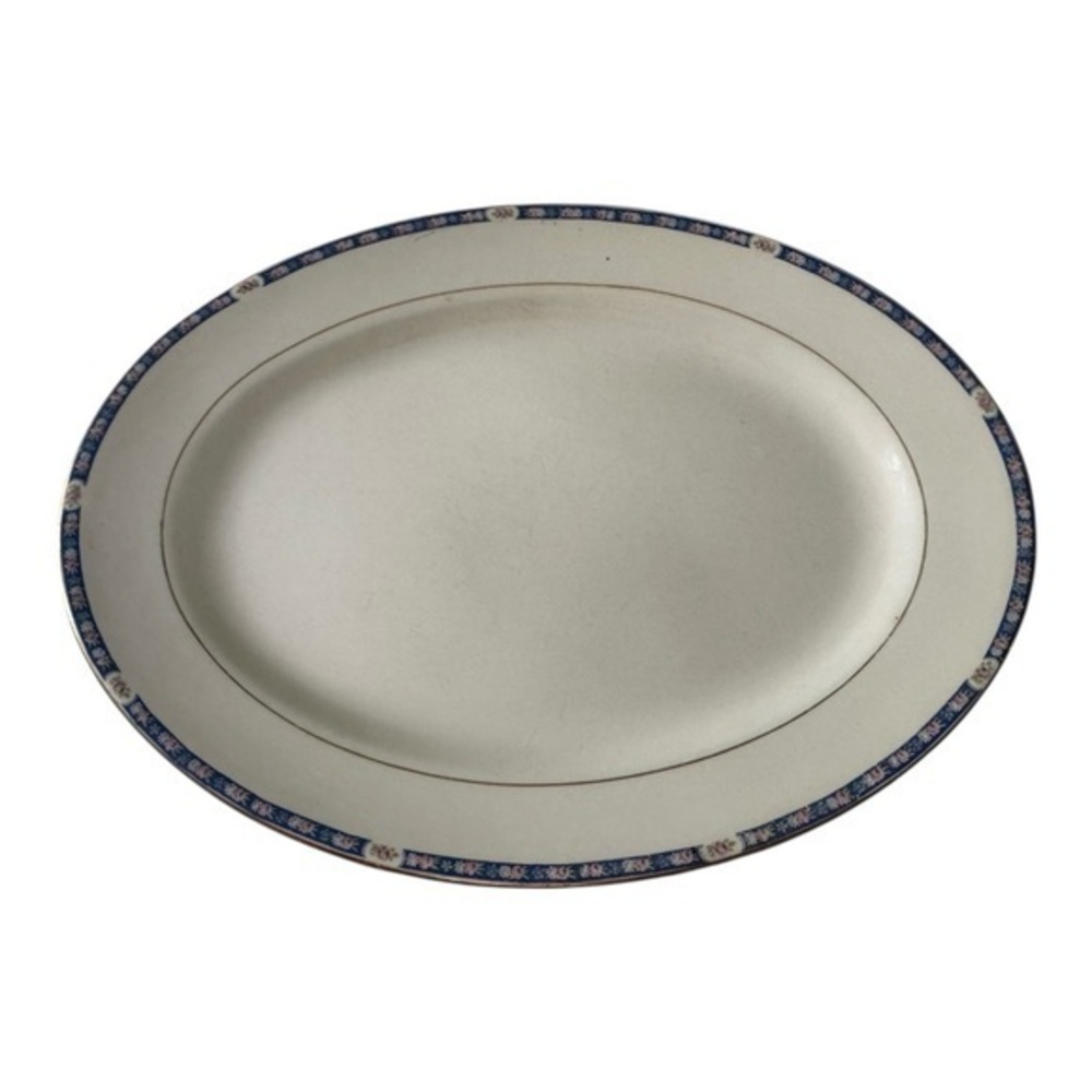 National Vintage China NAI11 Oval Serving Platter  13” x 10” Made In USA